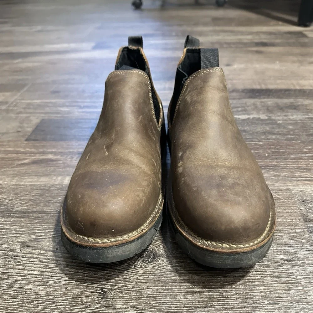 Chinook Romeo Heritage Full Grain Leather Slip-On Boots Men's Brown Shoe